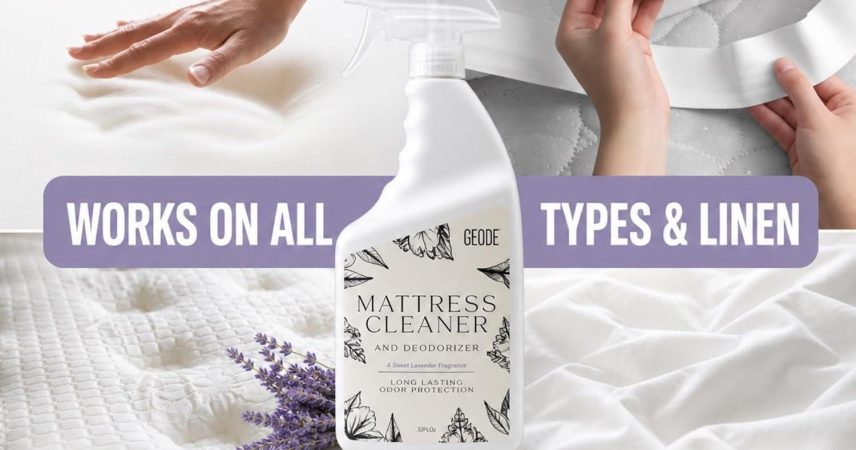 Way to clean a mattress after a spill with GEODE enzyme cleaner